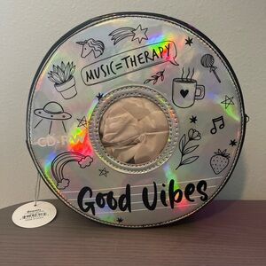 Holographic mixtape cd novelty purse